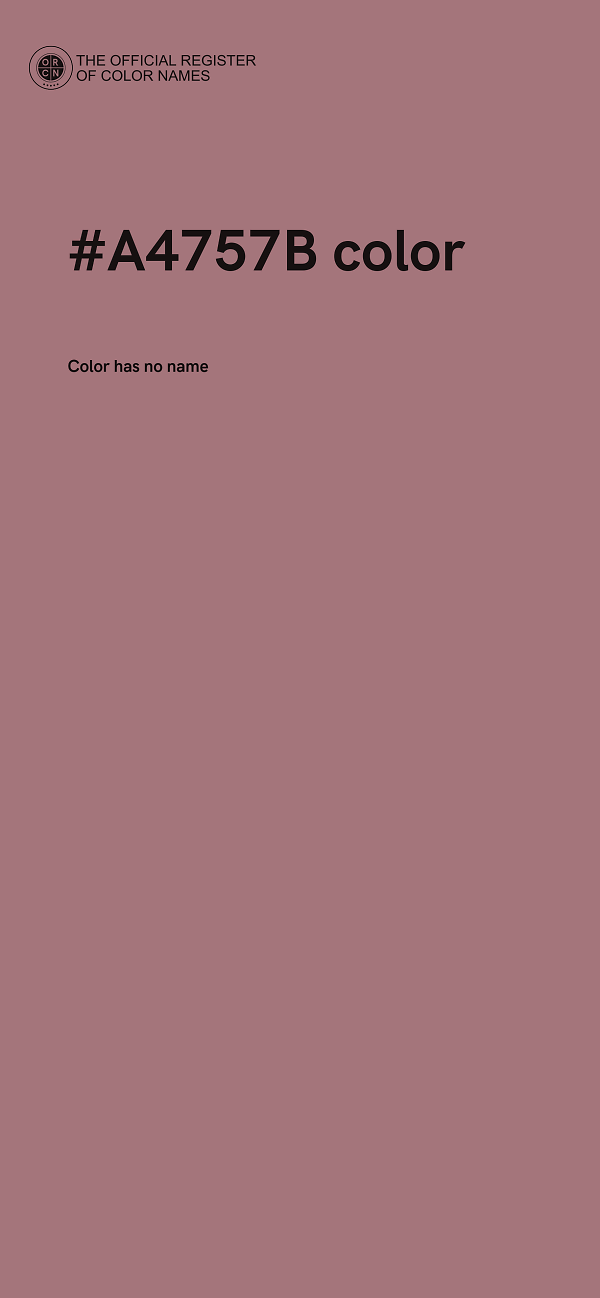 #A4757B color image