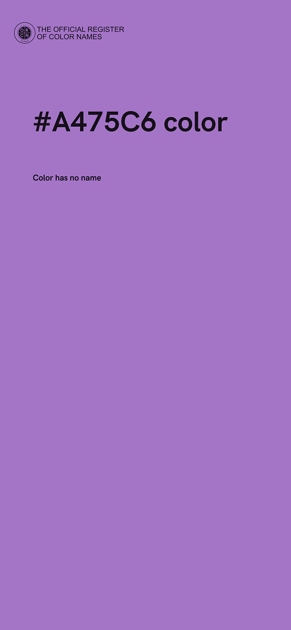 #A475C6 color image