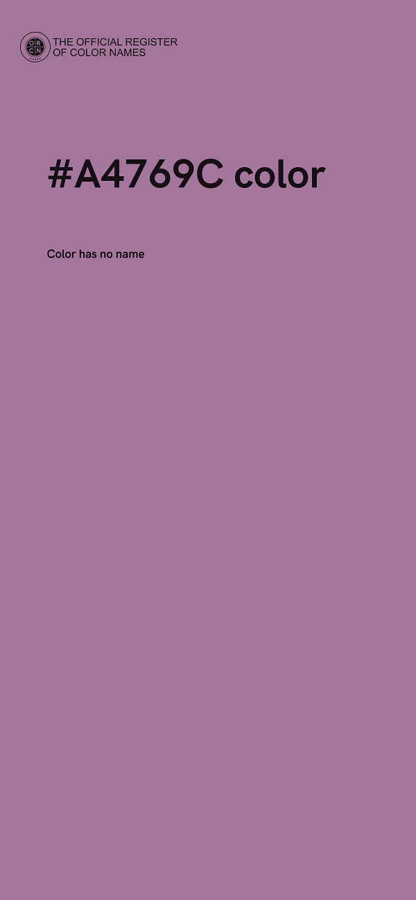 #A4769C color image