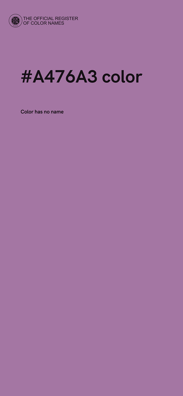 #A476A3 color image
