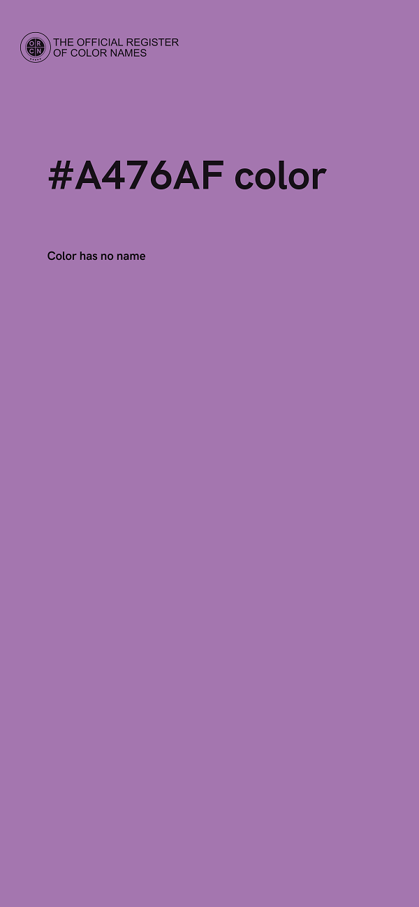 #A476AF color image