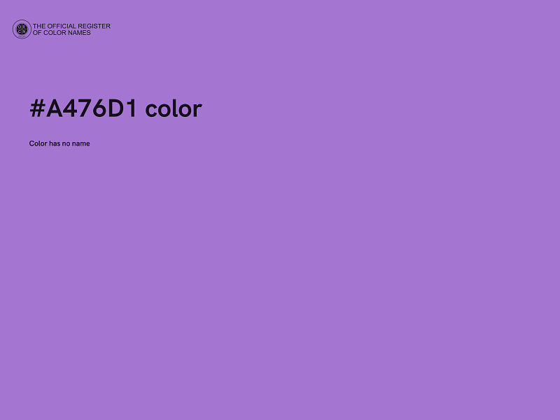 #A476D1 color image