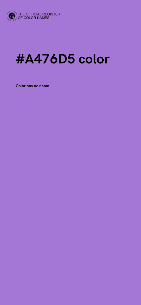 #A476D5 color image