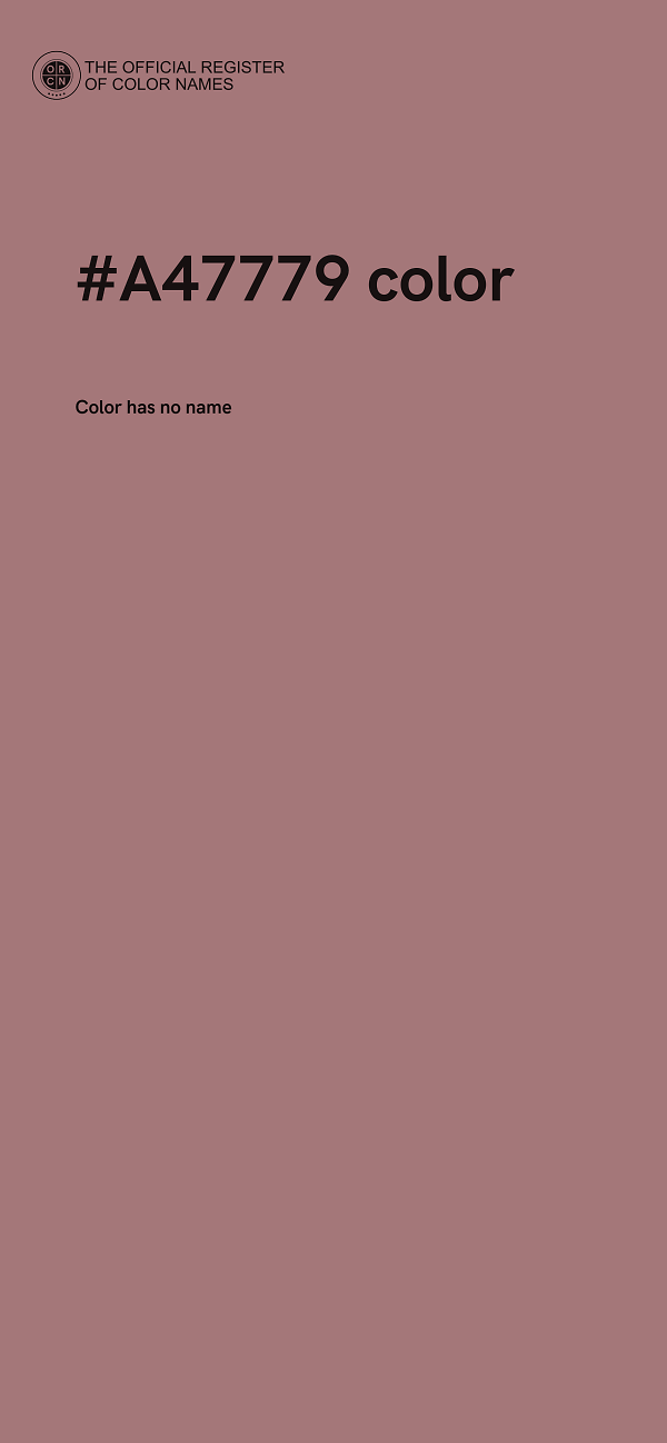 #A47779 color image