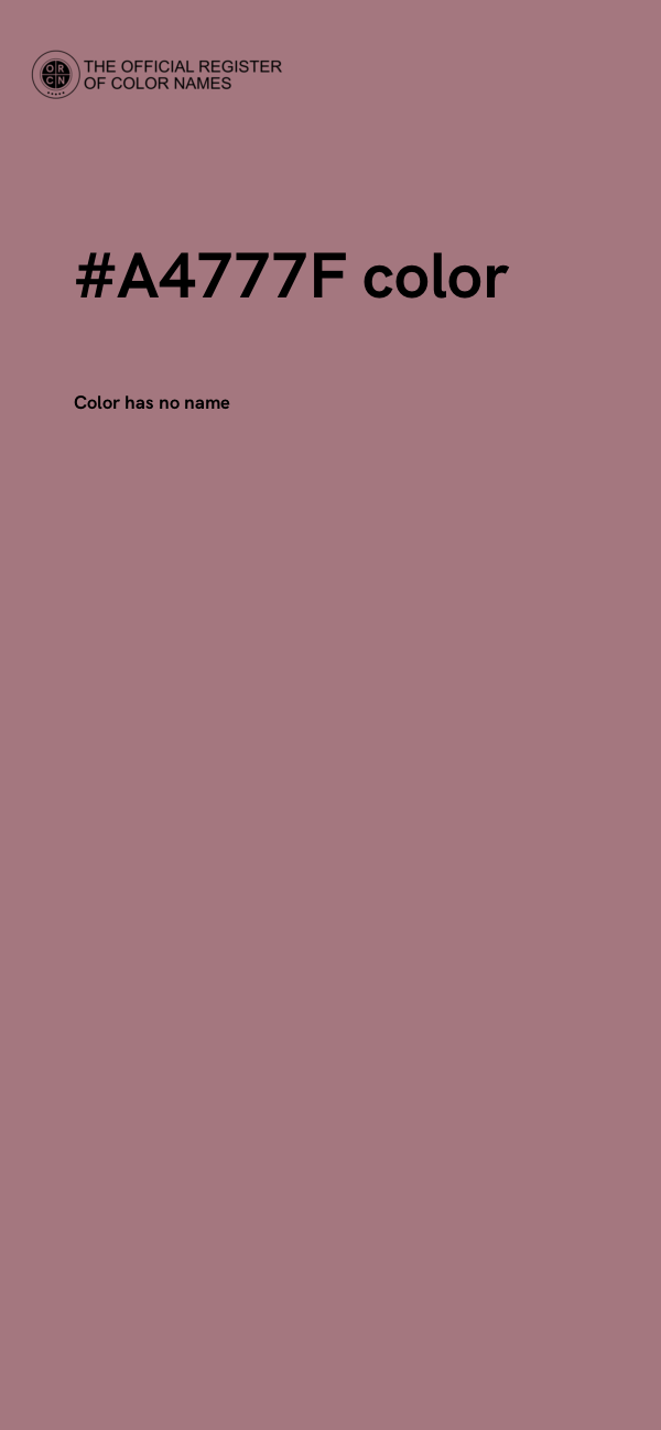 #A4777F color image