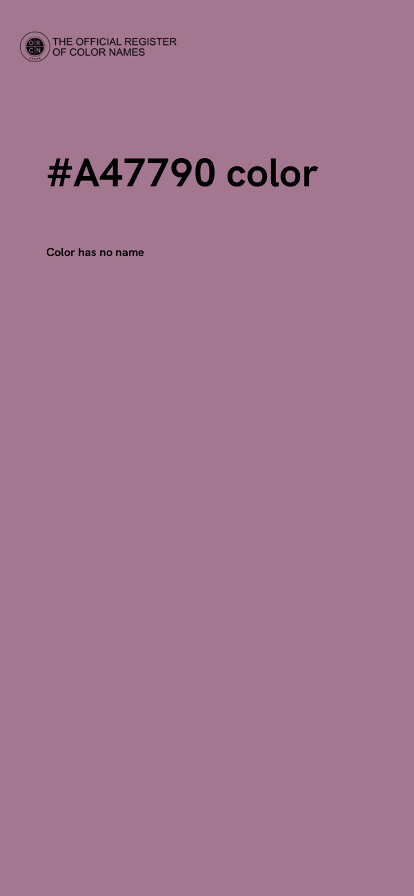 #A47790 color image