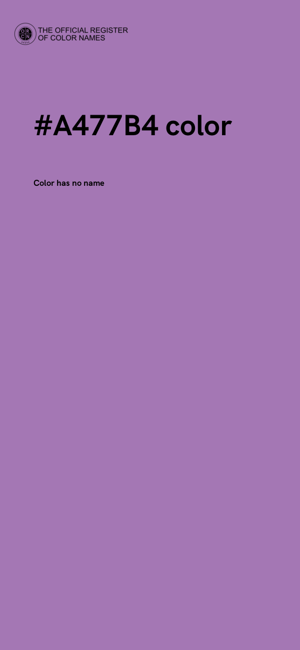 #A477B4 color image