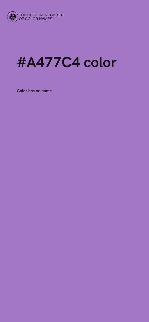 #A477C4 color image