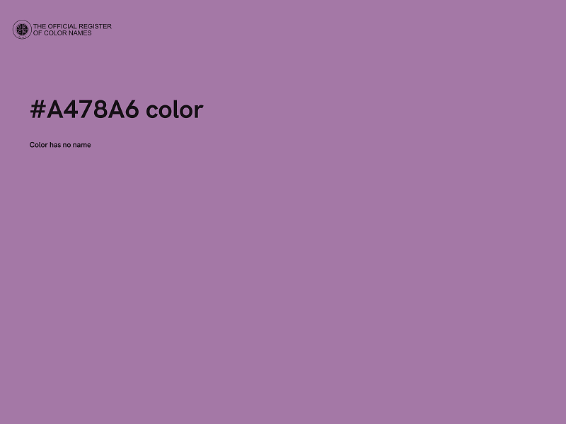 #A478A6 color image