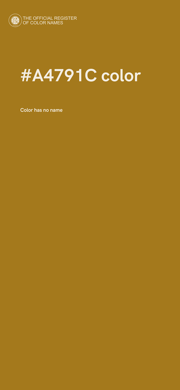 #A4791C color image