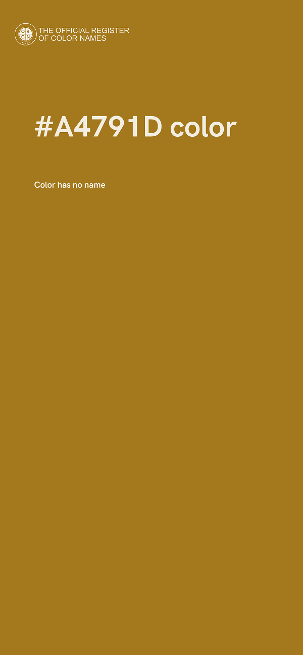 #A4791D color image