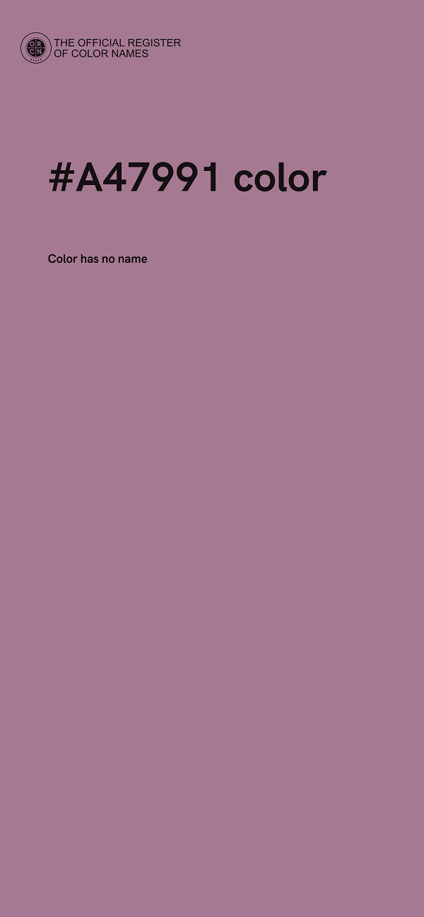 #A47991 color image