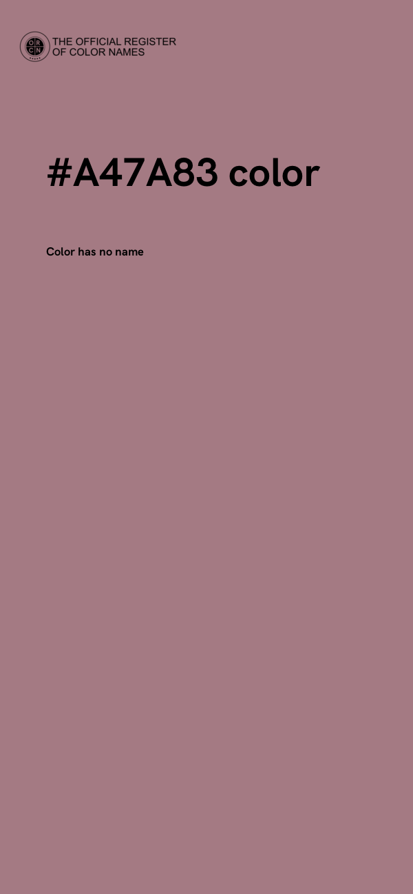 #A47A83 color image