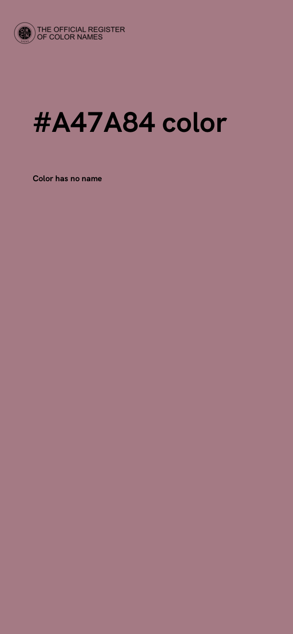 #A47A84 color image