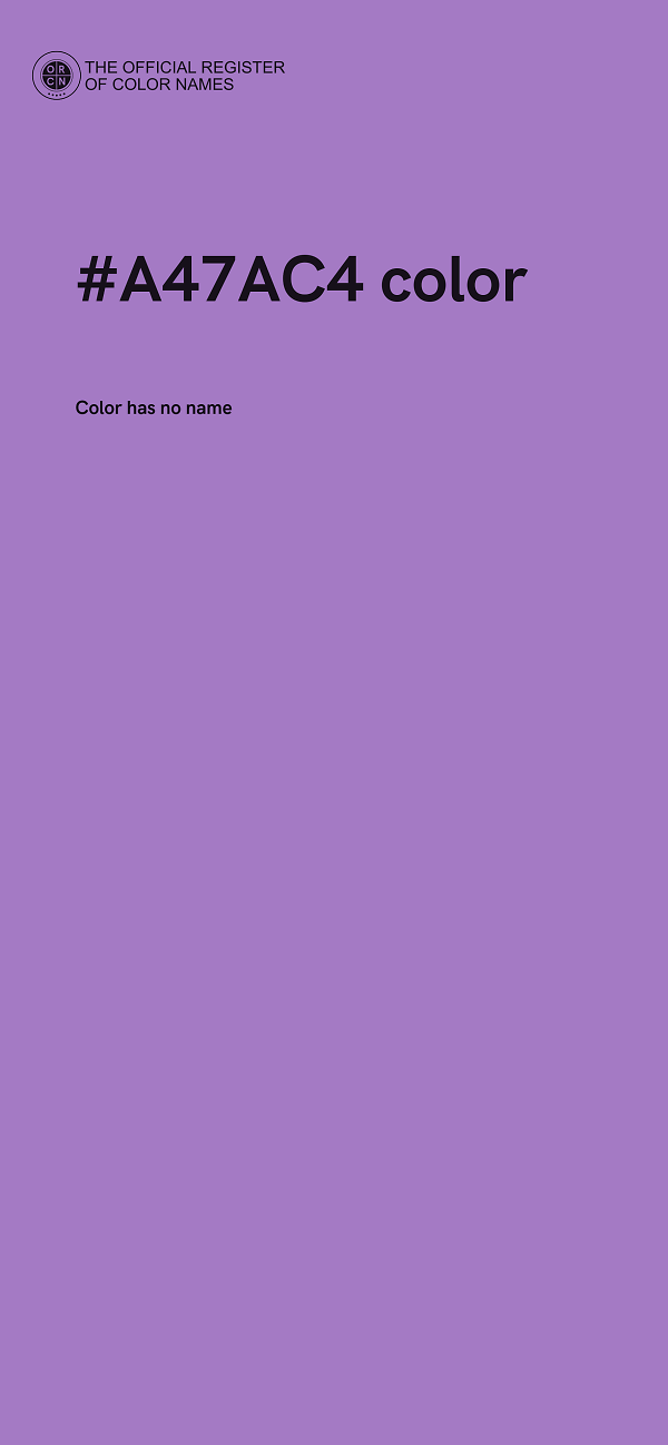 #A47AC4 color image