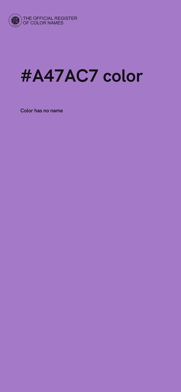 #A47AC7 color image
