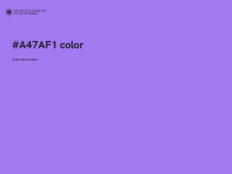 #A47AF1 color image