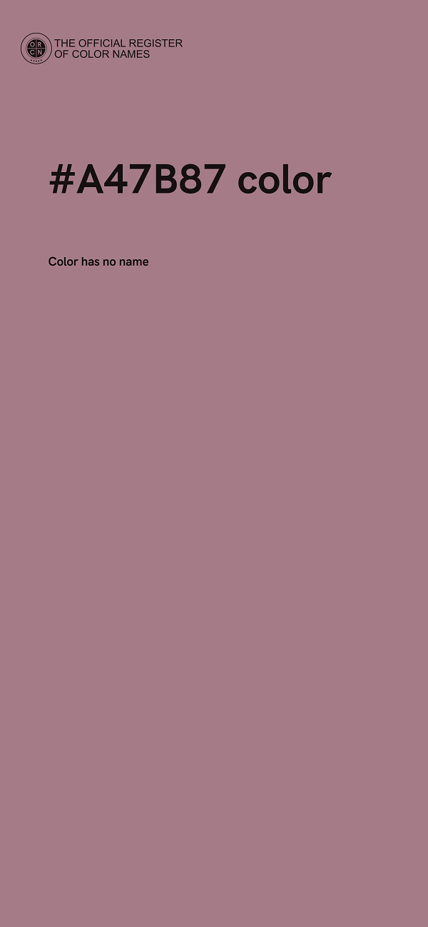 #A47B87 color image