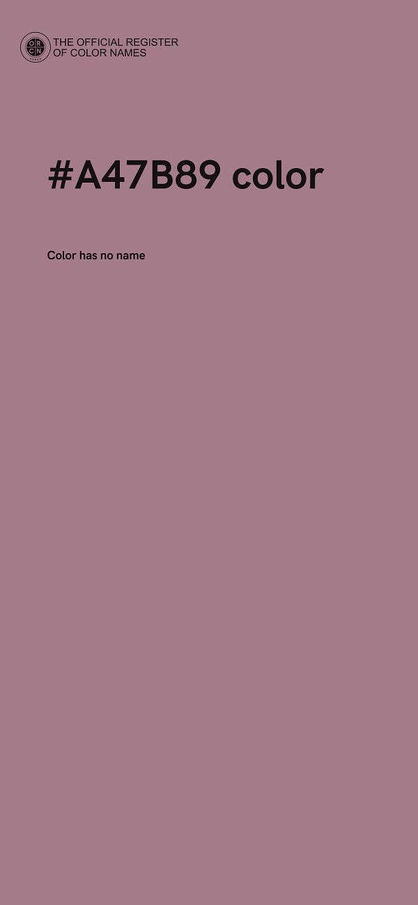 #A47B89 color image