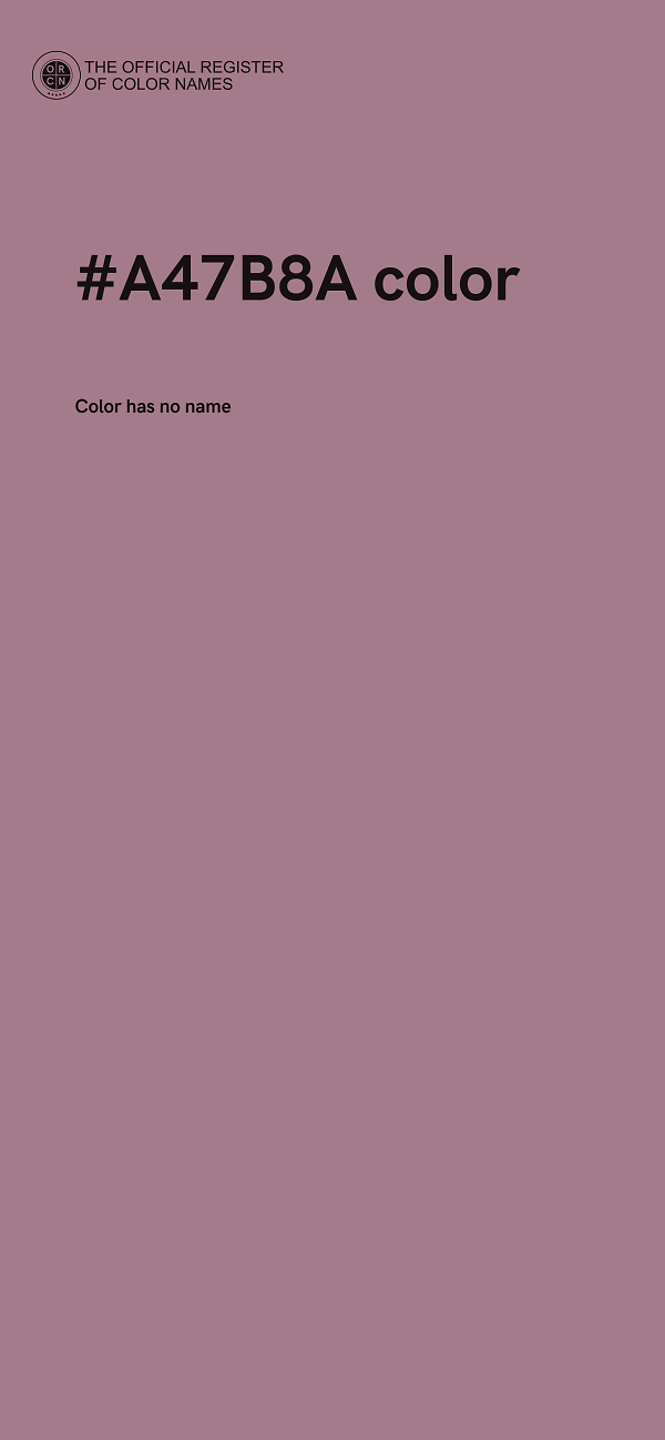 #A47B8A color image