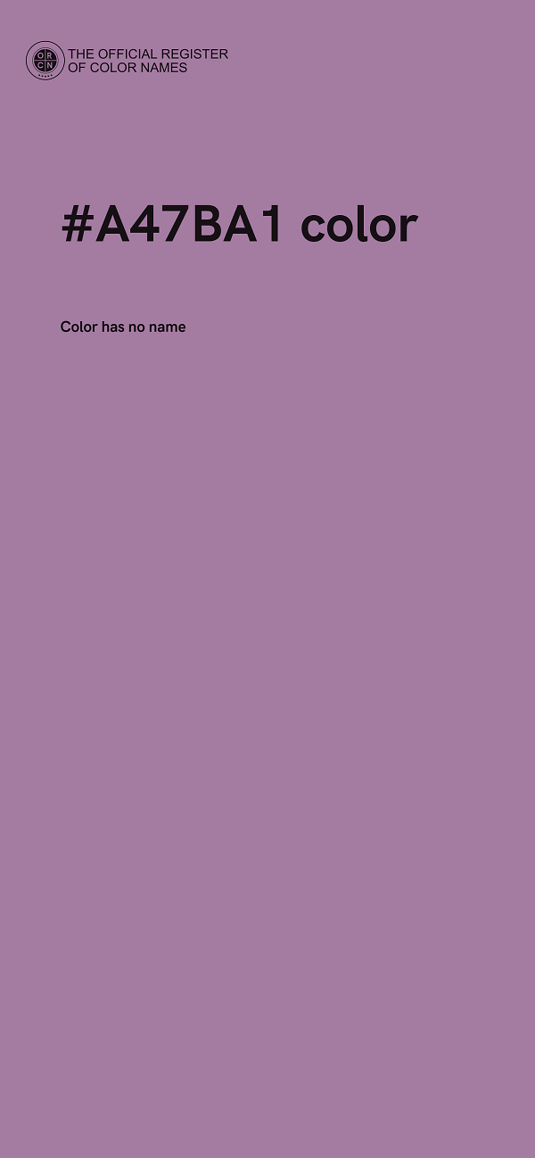 #A47BA1 color image