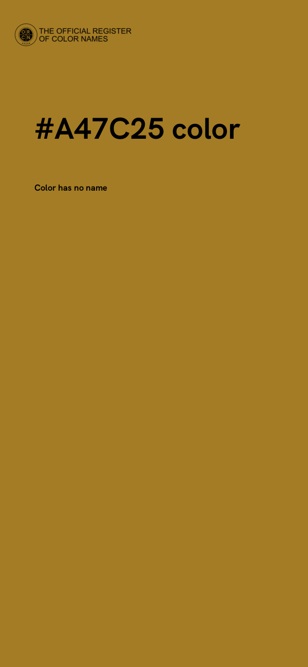 #A47C25 color image