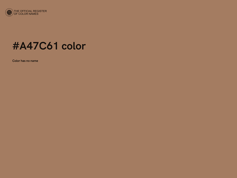 #A47C61 color image