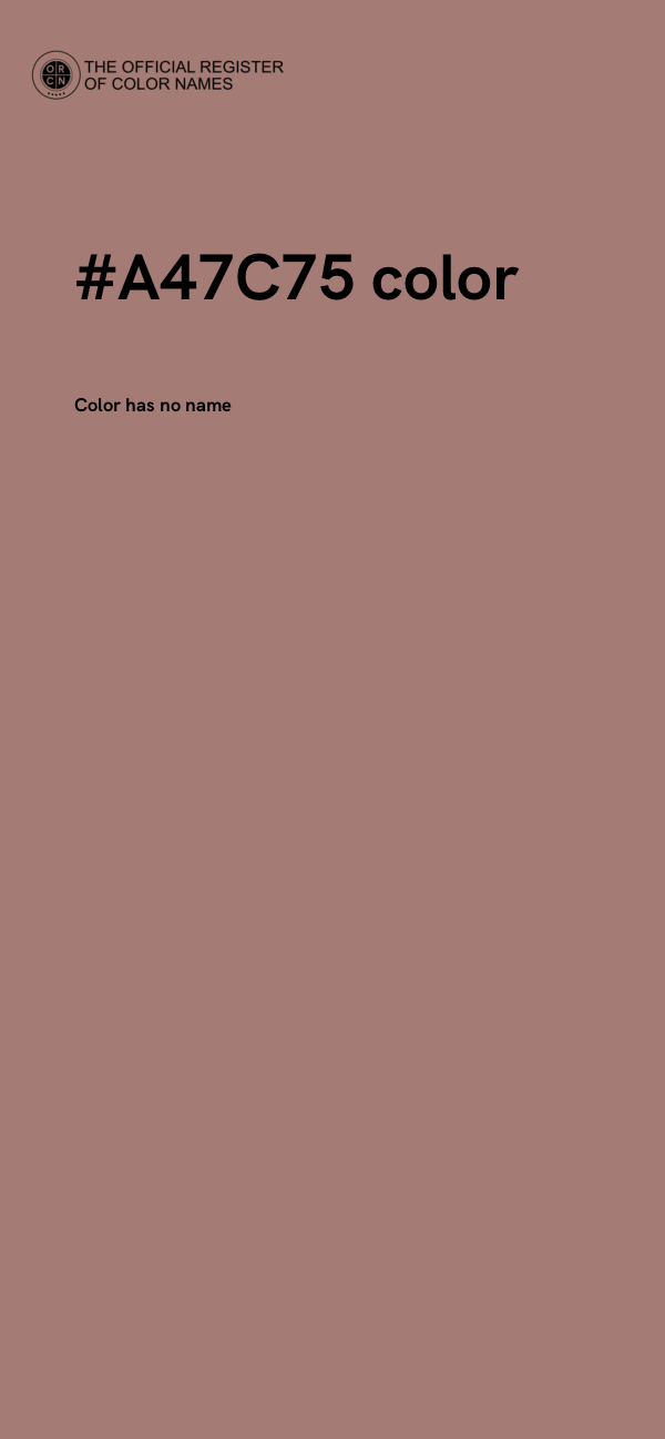 #A47C75 color image