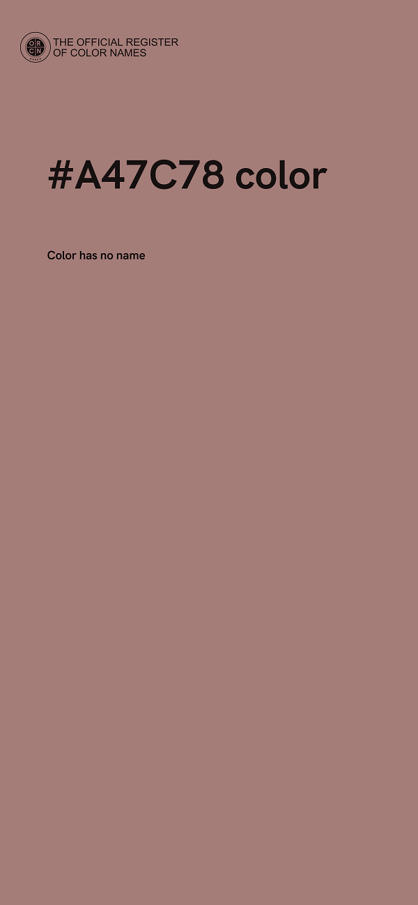 #A47C78 color image