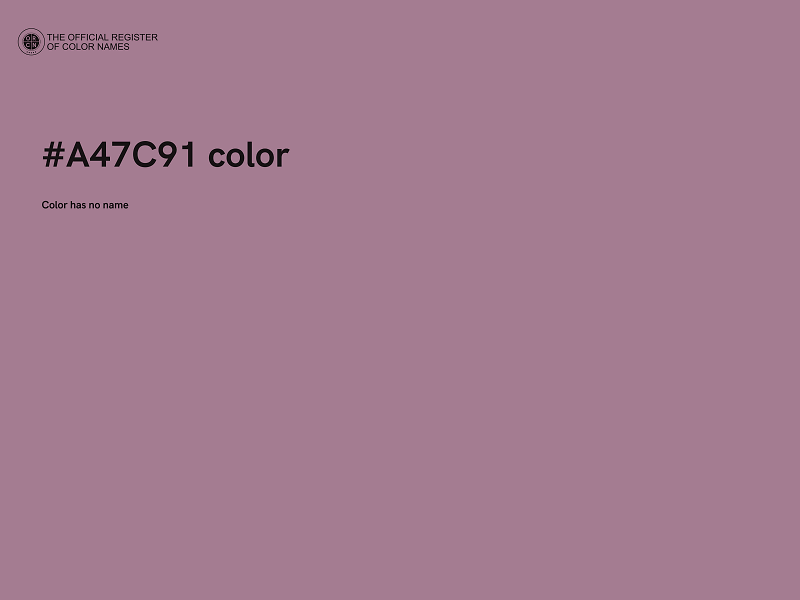 #A47C91 color image