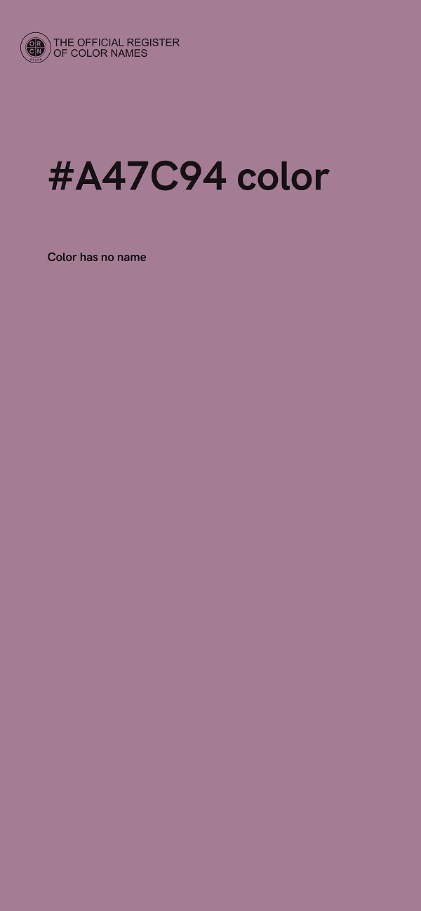 #A47C94 color image