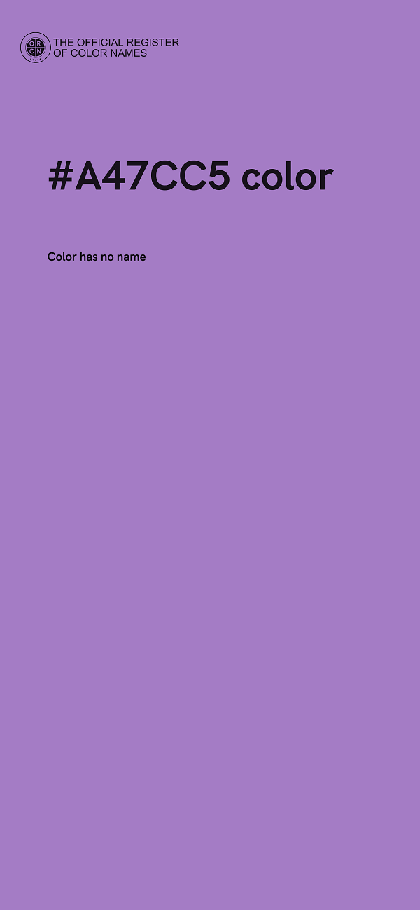 #A47CC5 color image