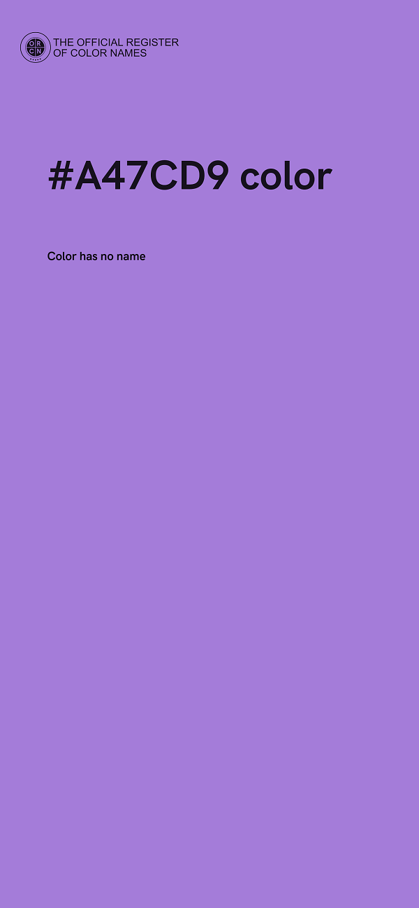 #A47CD9 color image