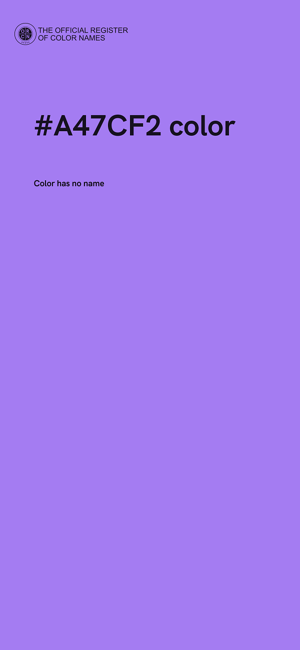 #A47CF2 color image
