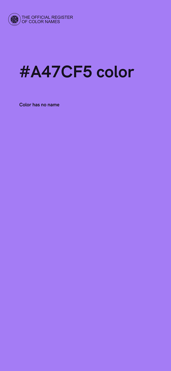 #A47CF5 color image