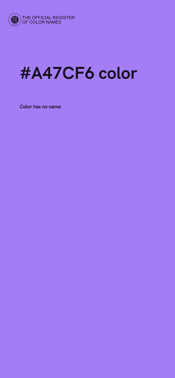 #A47CF6 color image