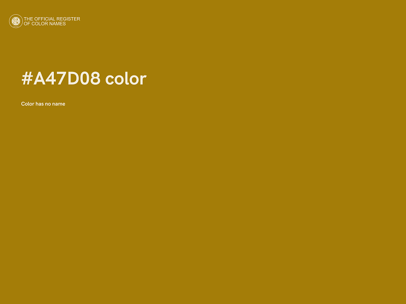 #A47D08 color image