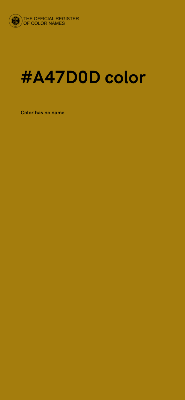 #A47D0D color image