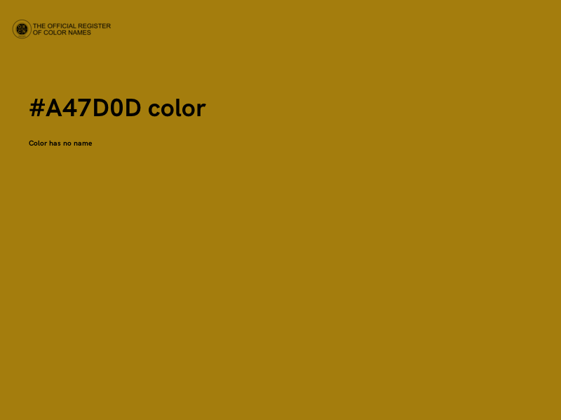 #A47D0D color image