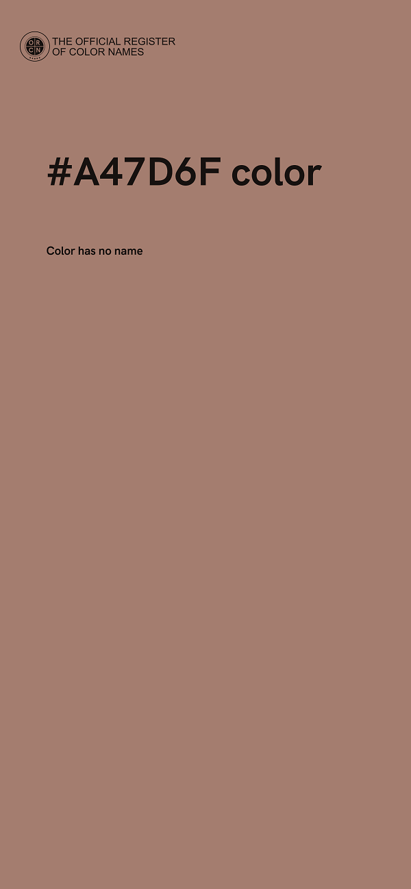 #A47D6F color image