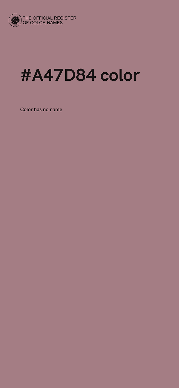 #A47D84 color image