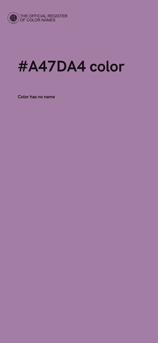 #A47DA4 color image