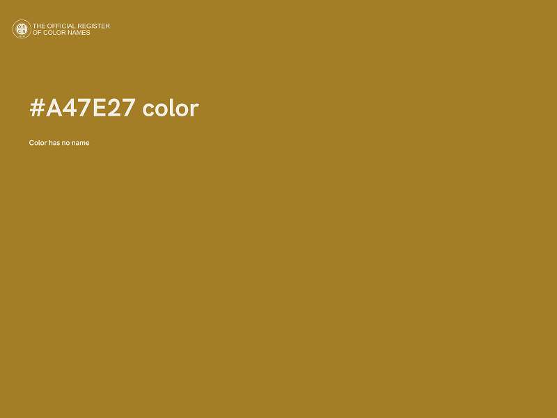 #A47E27 color image