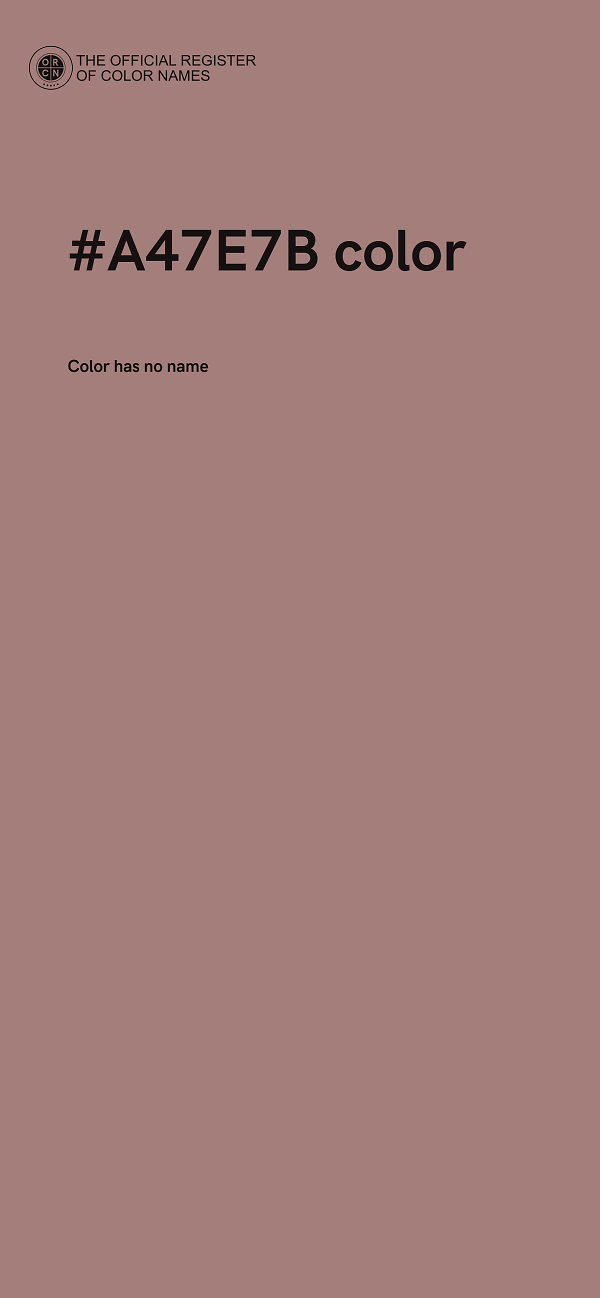 #A47E7B color image