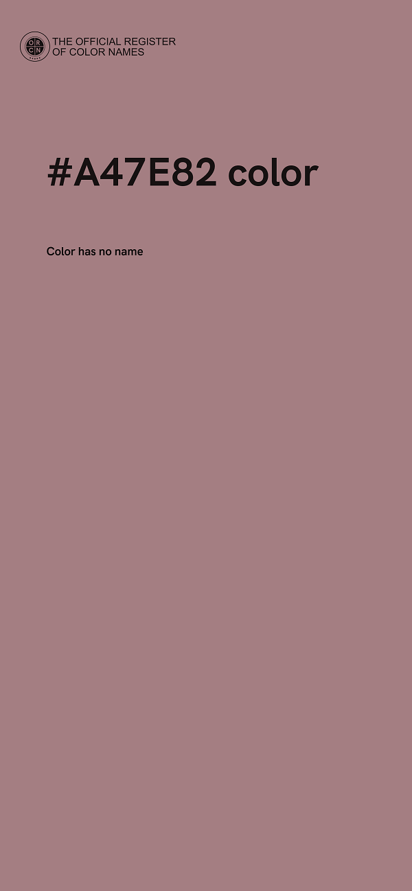 #A47E82 color image