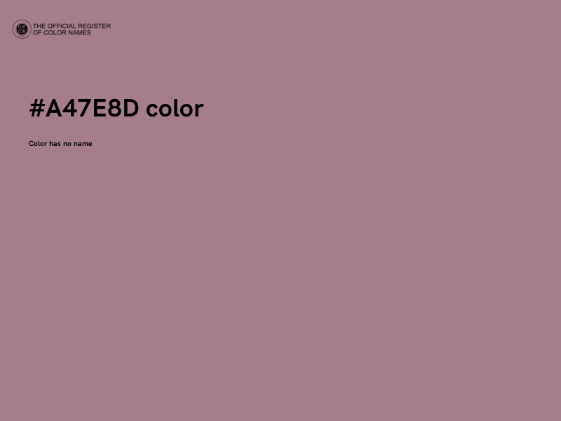 #A47E8D color image