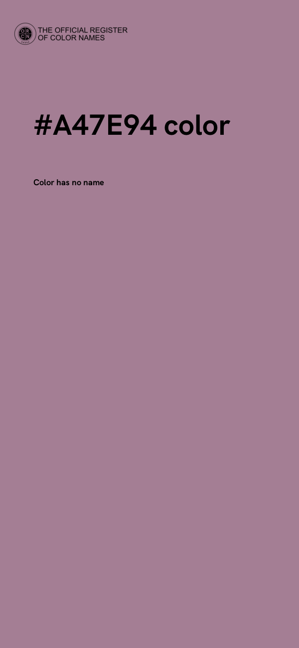 #A47E94 color image