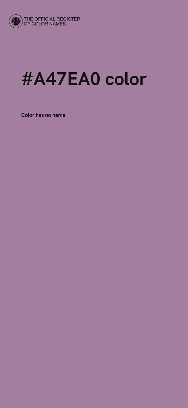 #A47EA0 color image