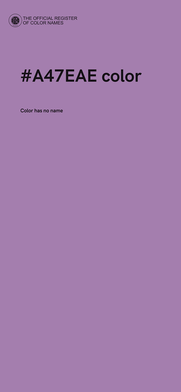 #A47EAE color image