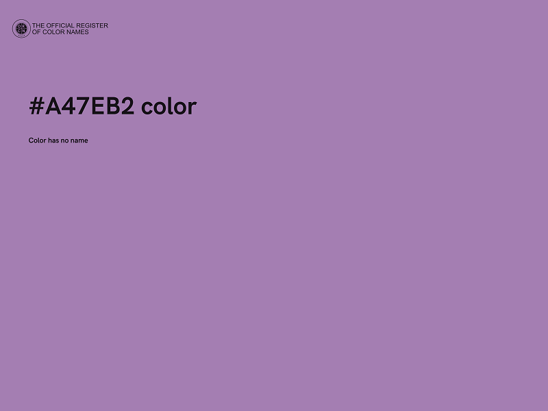 #A47EB2 color image